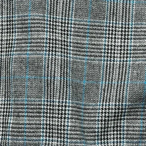 NOT FOR SALE JOY JOY CAPE DARK  BLUE PLAID WOOL DOUBLE BREASTED GOLD BUTTON S